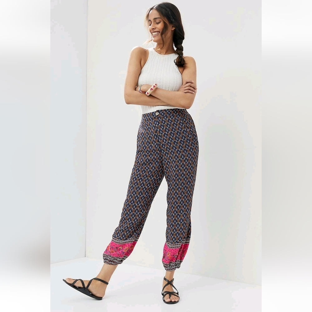Anthropologie Harem Genie Balloon Baggy High Rise Boho Hippie Size 0/XS Festival